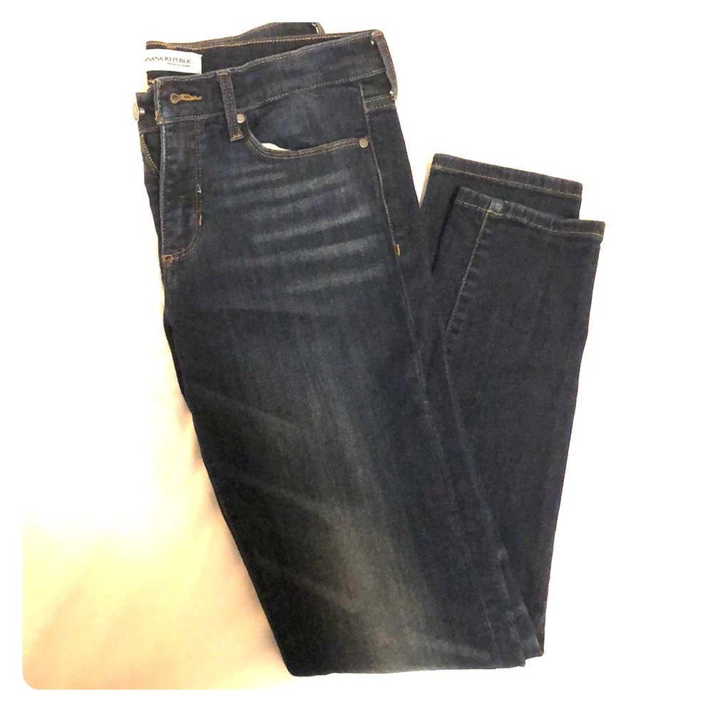 Banana republic dark wash skinny jeans